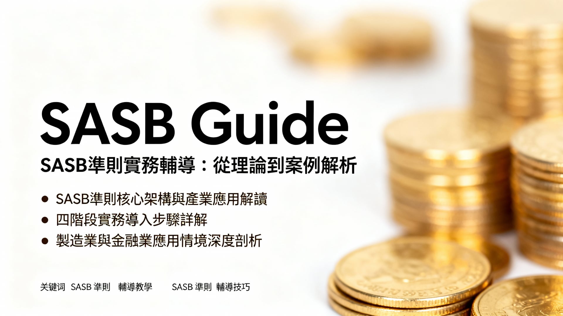 SASB準則輔導實務:從理論到案例解析,提升企業ESG競爭力