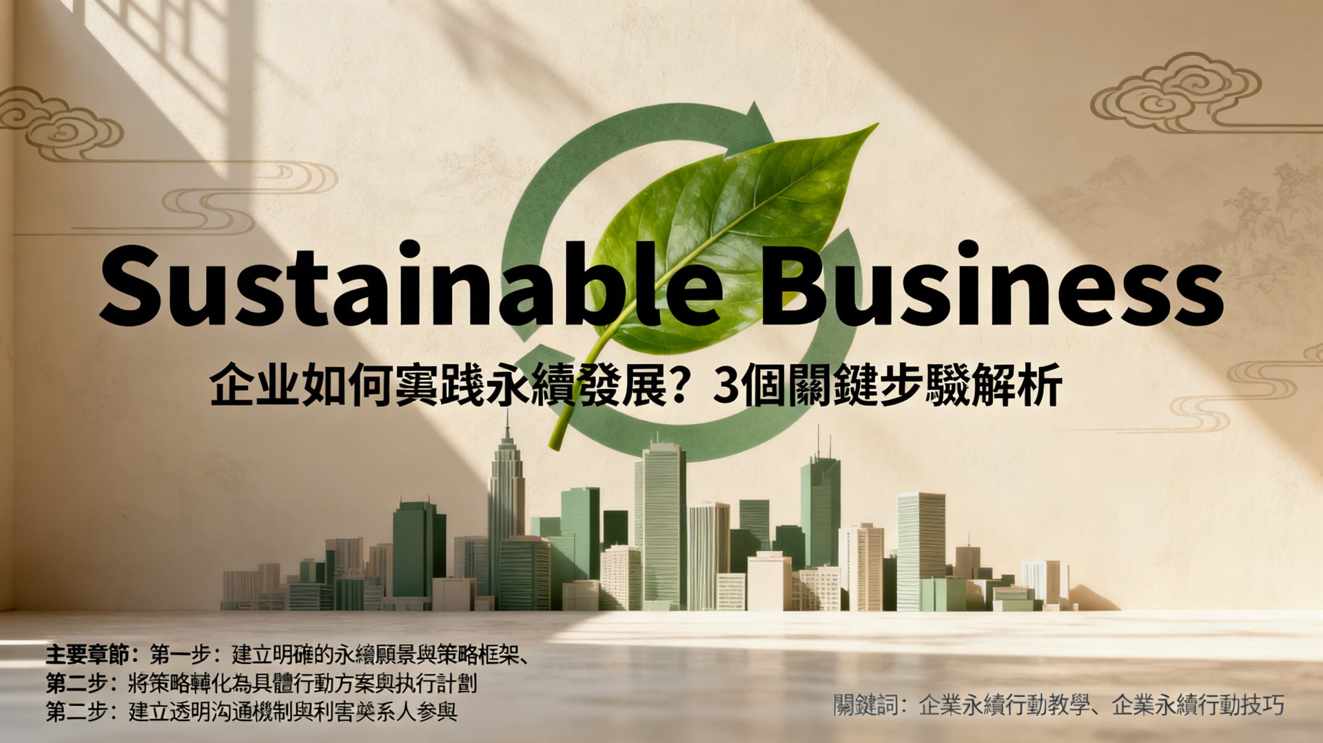 企業永續行動3步驟:從願景到實踐的完整指南